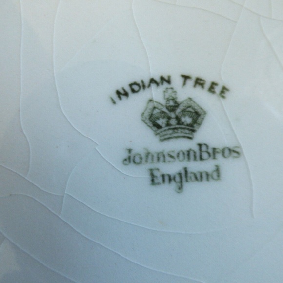 Johnson Brothers England Indian Tree Green Greek Floral pattern Dinner Plate 10" - Picture 8 of 8